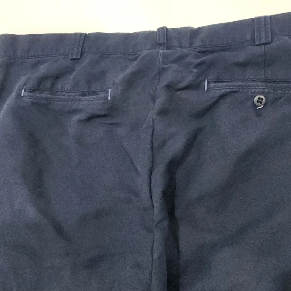 Polo by Ralph Lauren Pants Trousers Mens‎ 38x32 Navy Blue Chino Flat Front Work